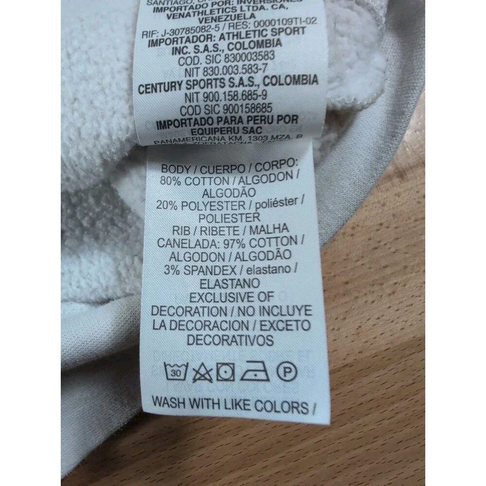 Nike Air Jordan Jumpman Crew Neck Sweatshirt White Black Men's Size Large